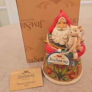 Jim Shore "Purrfect Christmas" Figurine ORIGINAL BOX